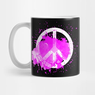 Peace of a Rainbow - Hot Pink Mug